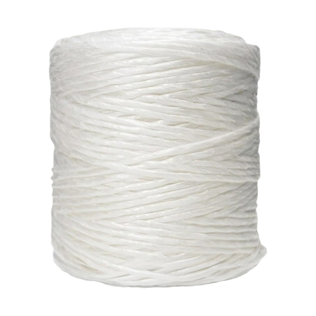 Rafia Fibrilada Color Blanco - Bobina 500 gr