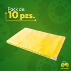 Arpilla De Malla Amarilla 42x78cm Para Verdura 10 Piezas