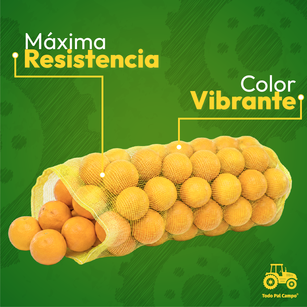 Arpilla De Malla Amarilla 42x78cm Para Verdura 10 Piezas