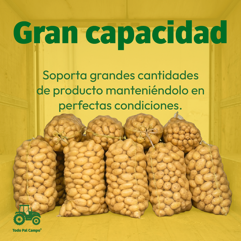 10 Pzs Arpilla Amarilla Polipropileno 55x102 Para Verduras