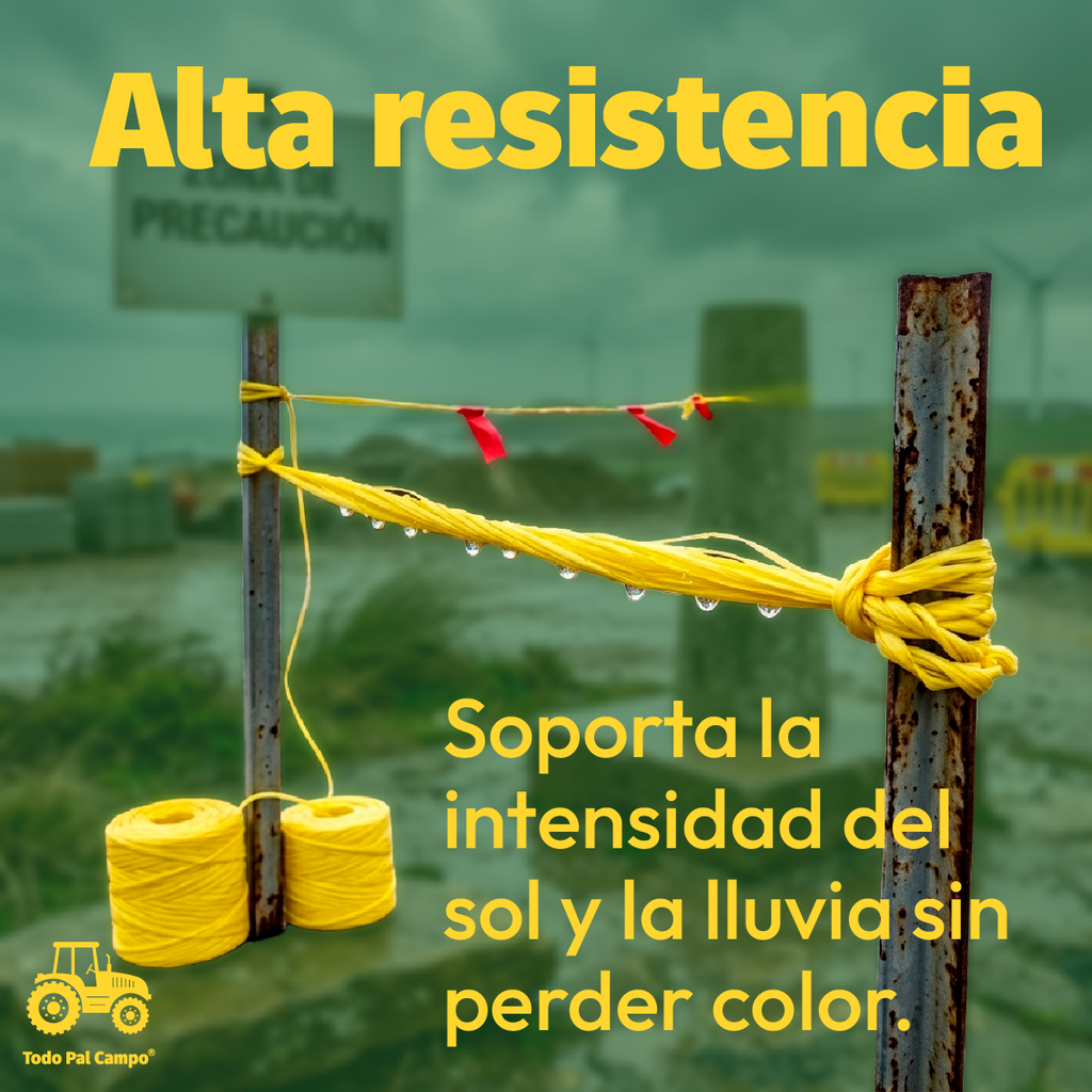 Rafia Fibrilada Cal. 2 Gr En Rollo De 500 Gr Color Amarillo