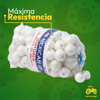 Arpilla Blanca Mexican Onion Con Jareta 47x75cm Pack 10 Pzs
