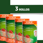 3 Pack Rollo Bolsa Plástico 20x30 Cm | 1964 Pzs | Cap. 2 Kg