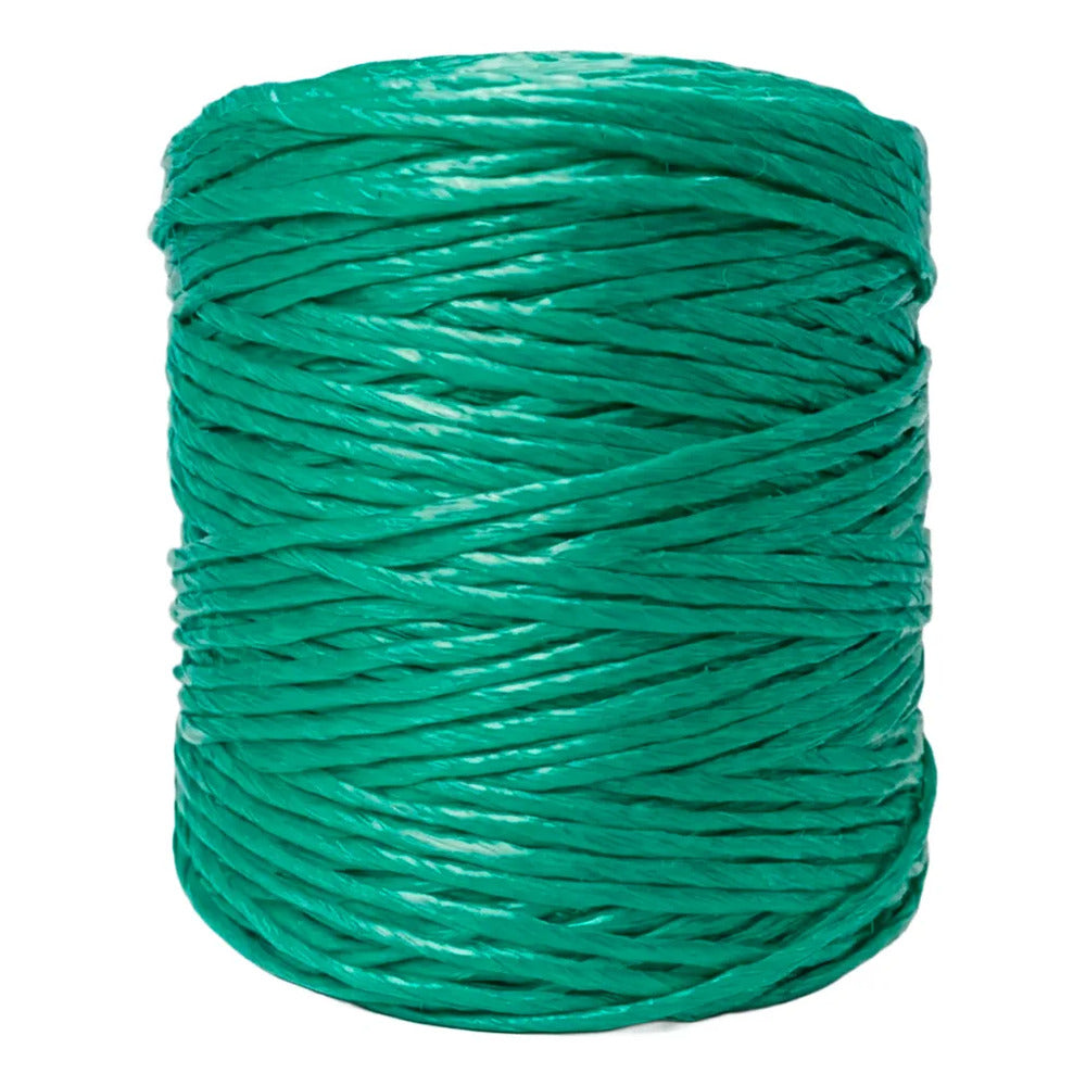 Rafia Fibrilada Verde Bandera Hilo Rollo De 500 Gr Cal. 2 Gr