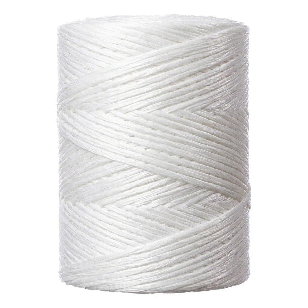 1pz Rafia Fibrilada Cal. 2gr Bobina De 1 Kg Color Blanco