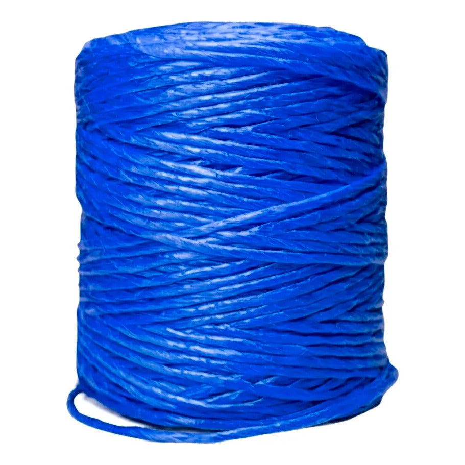 1pz Rafia Fibrilada Cal. 2 Gr Bobina De 500g Color Azul
