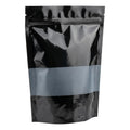 50 Bolsas Para Gomitas 150g Negro Brillante Con Ventana