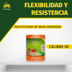 3 Pack Rollo De Bolsa Punteada 500 Pzas 15x25 Para Abarrotes