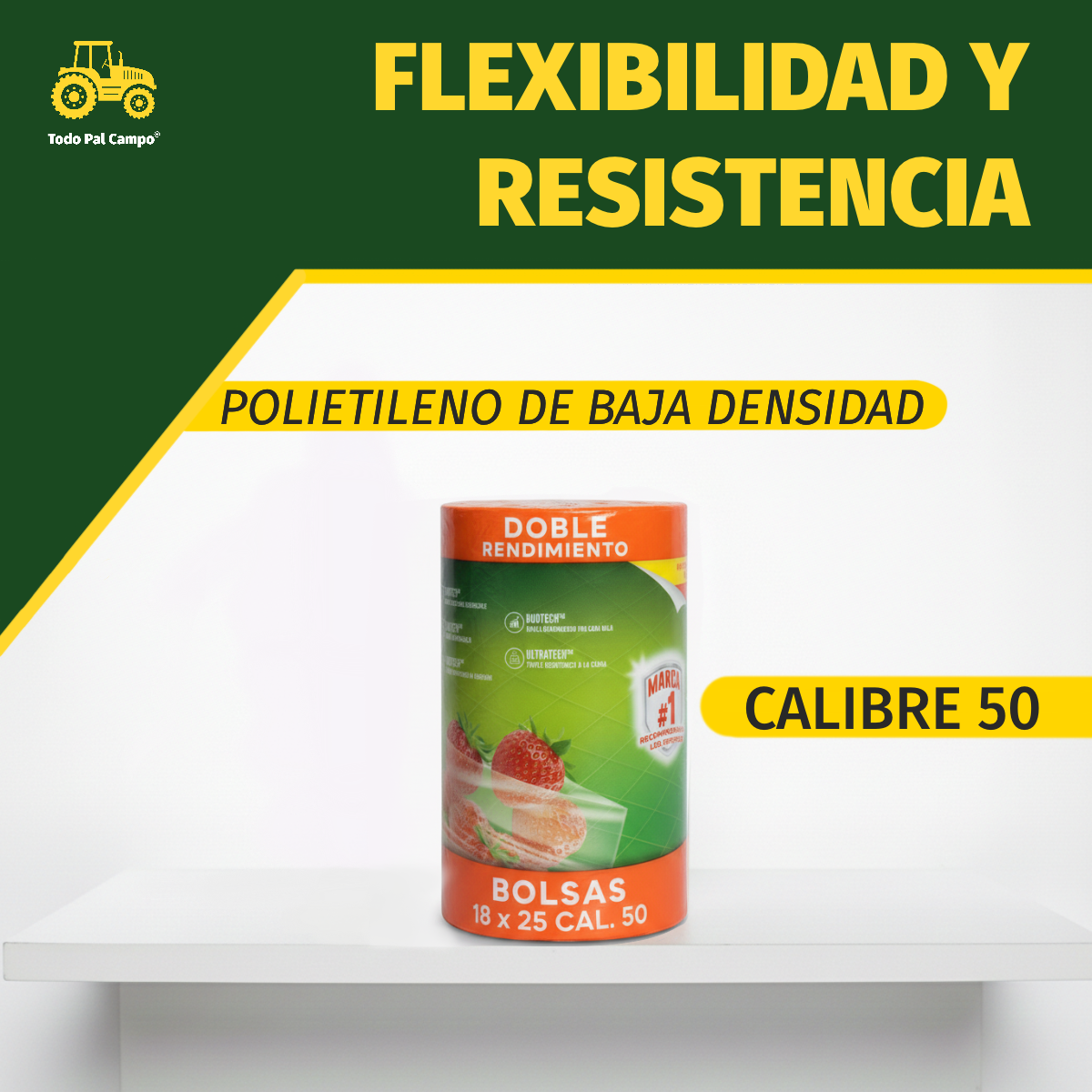 3 Pack Rollo Bolsa Plástico 20x30 Cm | 1964 Pzs | Cap. 2 Kg