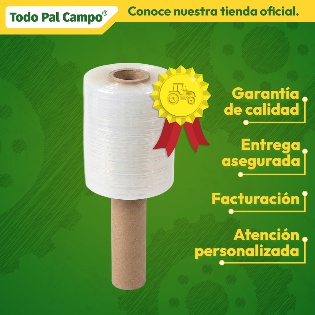 Stretch Film Con Mango - 3" Cal. 80 2000 Ft - 12 Unidades