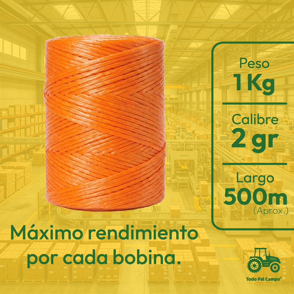 Rafia Fibrilada Naranja Bobina De 1kg Manualidades Arreglos Naranja