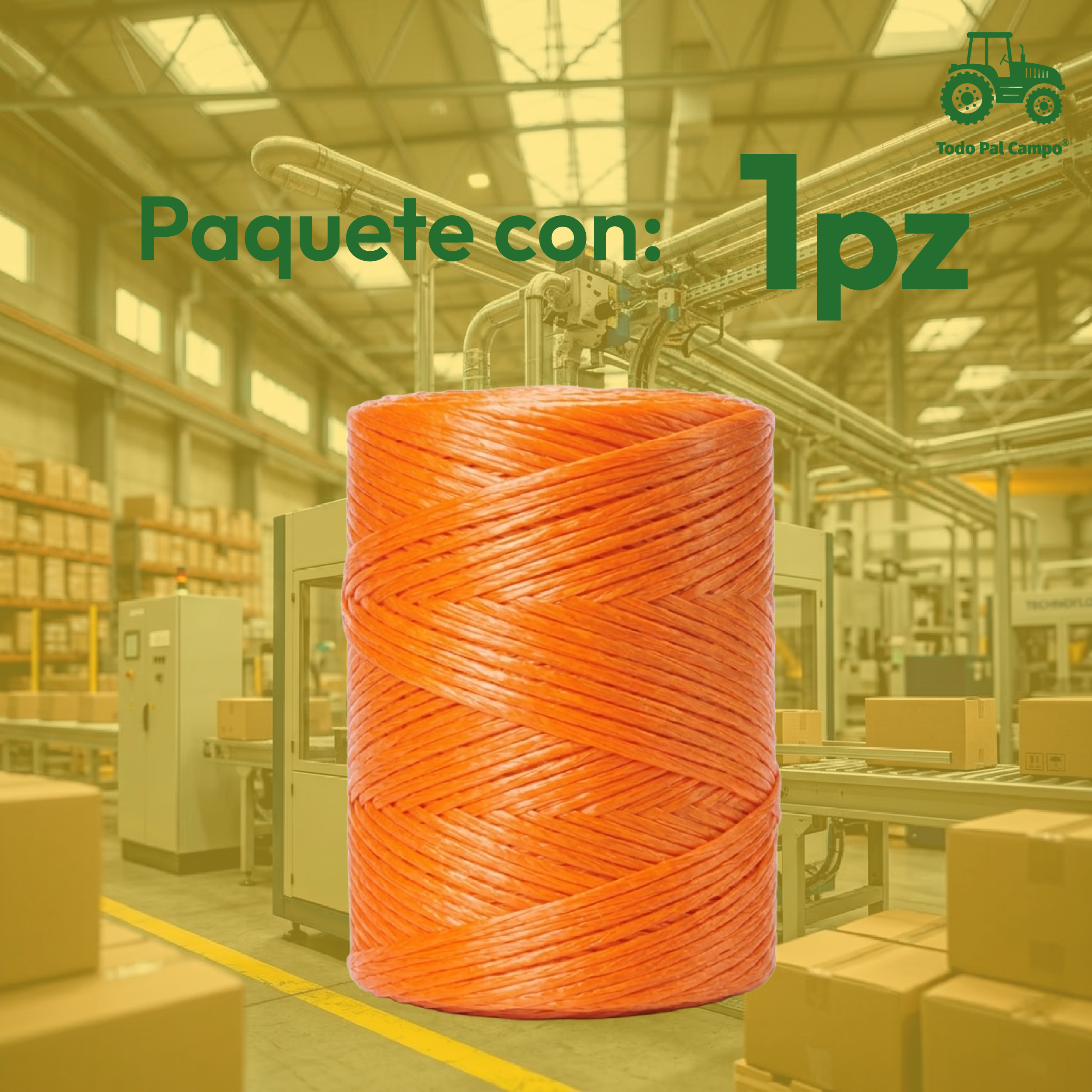 Rafia Fibrilada Naranja Bobina De 1kg Manualidades Arreglos Naranja