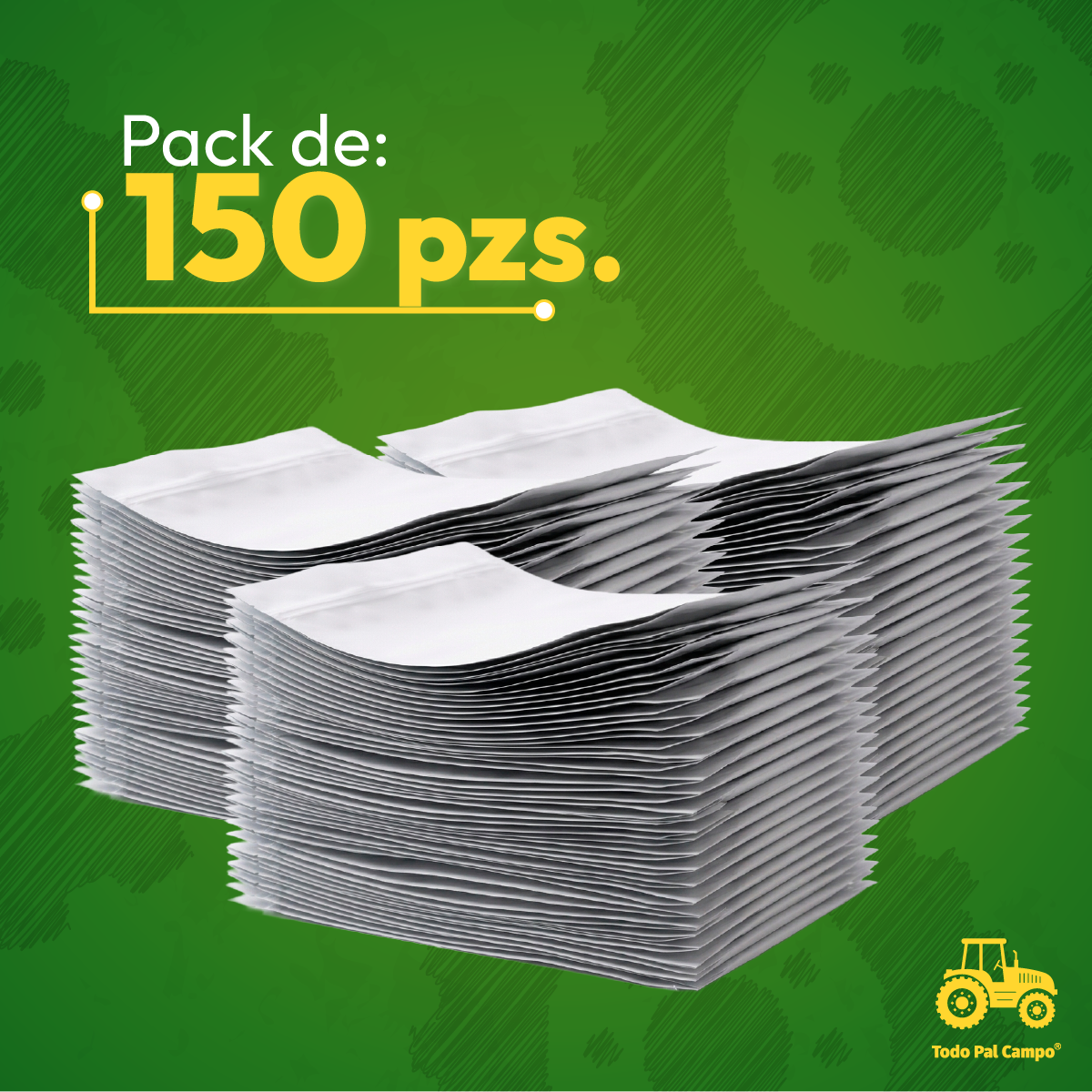 Bolsa Stand Up Pouch Blanca Trilaminada 500gr