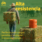 1 Pz Rafia Naranja Uv Fibrilada Rollo Con 3kg Cal. 2 Gr