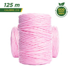 1 Pz Rafia Fibrilada 250 Gramos Rosa Calibre 2gr Reforzada Rosa