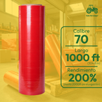 Rollo Stretch Film Plástico Color Rojo Hasta 2000ft