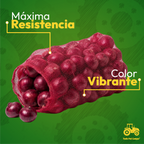 Arpilla De Malla Color Rojo Cereza 52x86cm Pack 10 Pzas