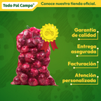 Arpilla De Malla Color Rojo Cereza 52x86cm Pack 10 Pzas