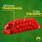 Bolsa Malla Arpilla Roja 55x97cm Fruta Y Verdura Pack 10 Pzs