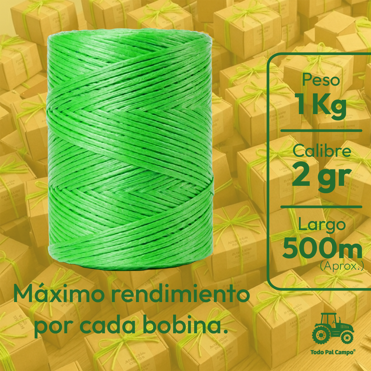 Rafia Verde Limon Rollo 1kg Hilo Fibrilado Para Manualidades Verde Limón