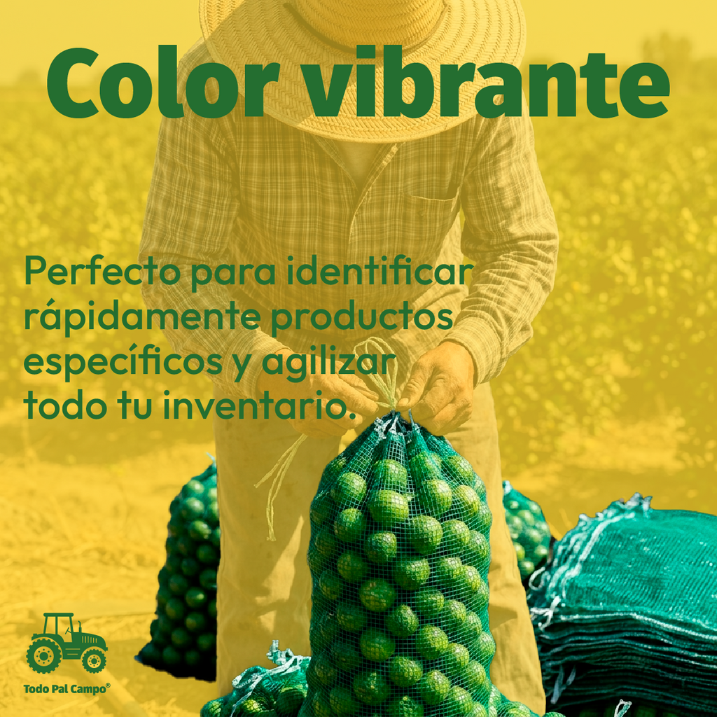 10pzs Arpilla Verde Polipropileno 58x86 Para Empaque Y Fruta
